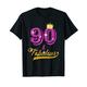 90 und herrlichen 90 Jahren Alten b-day zum 90. Geburtstag T-Shirt