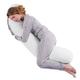 Kally Sleep Full Body Sleep Pillow - Best Orthopaedic Pillow for Pregnancy, Neck & Back Pain, Recovery Support - 160 x 35cm, White - Includes Replaceable & Washable Cover
