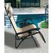 Arlmont & Co. Tate 24" Long Reclining Zero Gravity Metal in Brown | 28 H x 22 W x 24 D in | Outdoor Furniture | Wayfair