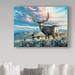 Millwood Pines 'High Plains Legend' Oil Painting Print on Wrapped Canvas in White/Black | 35 H x 47 W x 2 D in | Wayfair