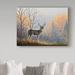 Millwood Pines 'Autumn Air' Oil Painting Print on Wrapped Canvas in White/Black | 35 H x 47 W x 2 D in | Wayfair 1C699F932A244A60B8BD2CE3D2F00C42