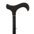 Carbon Fibre Adjustable Telescopic Stick with a Soft Touch Derby Handle Black Diamond Pattern