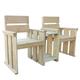 Banc de jardin � 2 places 150 cm Pin�de impr�gn�e - Vidaxl