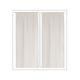 Paire de Vitrages Droits Unis Naturel 90x220 cm - Naturel