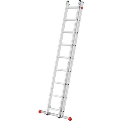 Hailo - Aluminium-Schiebeleiter 'S80 ProfiStep duo' 2 x 9 Sprossen