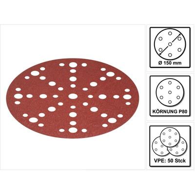 Stf D150/48 Rubin2 Schleifscheiben RU2/50, P80, 150 mm / 50 Stück ( 575188 ) - neue Version von