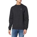 Vans Men's MN Basic Crew Sweater Sweatshirt, Black (Black Heather VNBHH), Small (Size:S)