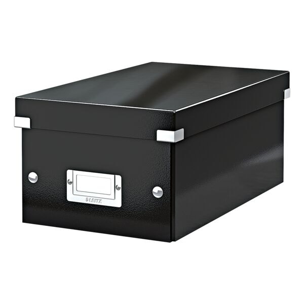 Leitz Aufbewahrungsbox für DVD »Click & Store 6042« schwarz, 20.6x14.7x35.2 cm Image