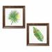 Bay Isle Home™ 'Tropical Fun Palms IIII & IV' 2 Piece Graphic Art Print Set Paper in Green | 12 H x 12 W x 1.5 D in | Wayfair
