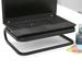 Mind Reader Monitor Stand, Ventilated Laptop Riser, Desktop Organizer Metal in Black | 4.25 H x 14.75 W x 11.5 D in | Wayfair 2CHORDMON-BLK