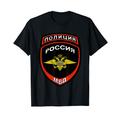 Russische Polizei Abzeichen T-Shirt RUSSLAND Cops Graphic Tee