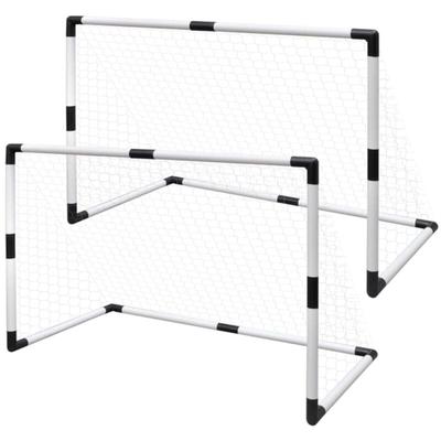 Mini Fußball Torpfosten Netz Set 2 Stück für Kinder Vidaxl 535448 Image