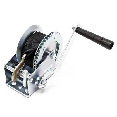 Handseilwinde bis 550kg Übersetzung 4,1:1 160x131x219mm, Winde mit 7m Zugband, Seilwinde