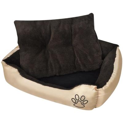 Warmes Hundebett mit Polsterkissen l Vidaxl