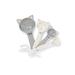 Fox Run Brands Charming Kitten 4-Pieces Measuring Spoon Set Ceramic in Gray/White | 6 H x 3 W x 2.25 D in | Wayfair 11717