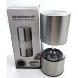 Beauty Acrylic Stylish Salt & Pepper Mill Set Stainless Steel/Metal/Acrylic in Gray | 5 H x 2 W x 2 D in | Wayfair