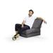 Latitude Run® Standard Bean Bag Chair & Lounger Polyester/Scratch/Tear Resistant in Gray | 32 H x 28 W x 35.5 D in | Wayfair