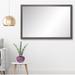 Cheesman Accent Wall Mirror Plastic/Metal in Gray/Black/Brown Laurel Foundry Modern Farmhouse® | 52.5 H x 29.5 W x 0.75 D in | Wayfair