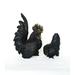 Gracie Oaks Mcnally Rooster & Hen 2 Piece Figurine Set Metal | 12 H x 6 W x 8 D in | Wayfair 41B251E991FD48C9A3D022476B3201CB