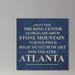 Ebern Designs Atlanta Landmarks - Textual Art Print Canvas in Blue | 12 H x 12 W x 12 D in | Wayfair 17CA5E4166EE414FAB683E72672D8719