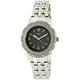 Timex Starlight Ladies Crystal Black Floral Dial Quartz Watch T2P397