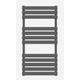 iBathUK Designer Style Flat Traditional Radiator Heated Towel Rail Anthracite Wall Mounted - 1200 x 600 mm