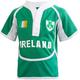 Kids Cool Dry Style Rugby Shirt in Ireland Colours Size 3-4 Years Green-White