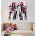 East Urban Home Ink III by Elisabeth Fredriksson - Gallery-Wrapped Canvas Giclée Print Canvas, in Black/Gray/Pink | 26 H x 26 W x 1.5 D in | Wayfair