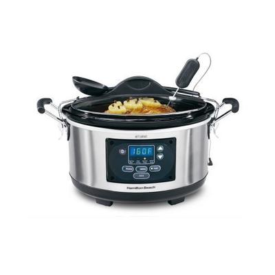 Hamilton Beach 33967 Set & Forget Stay or Go 6qt. Slow Cooker - Stainless Steel