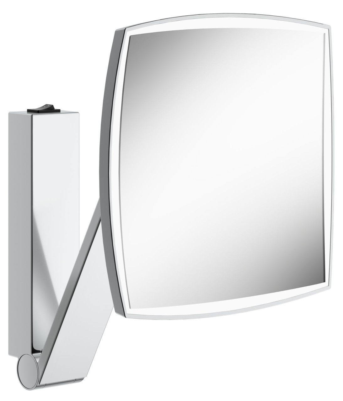 KEUCO iLook_move Wandkosmetikspiegel mit LED-Beleuchtung, Wippschalter und Vergrößerungsfaktor x5, B 17613019004 Image