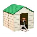Casetta cuccia Per Cani Dog-Kennel Pp Medium Bianco/Verde 71X71X68H