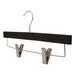 Rebrilliant Dennis Natural Wood Non-Slip Hanger for Skirt/Pants Wood in Black | 5.5 H x 14 W in | Wayfair 97C6306437BC46A9A286A1214B04CDE2