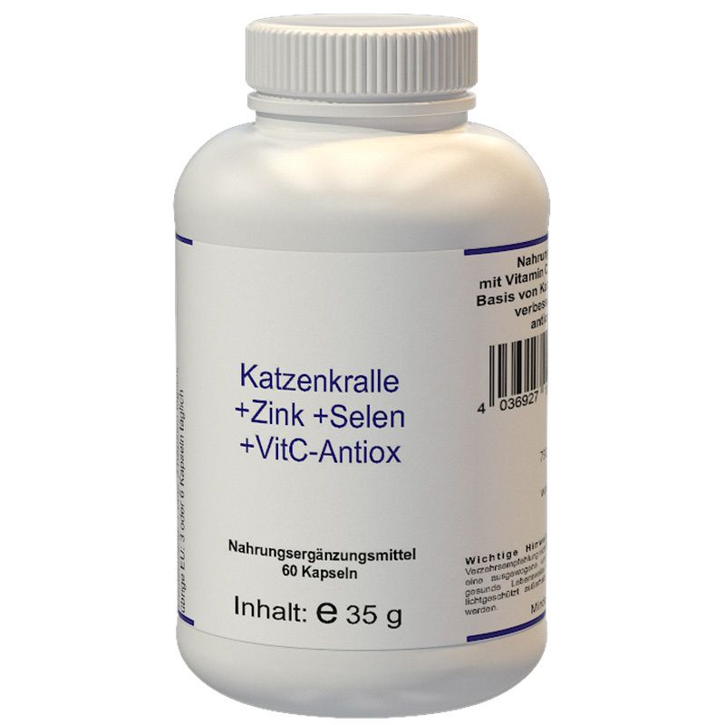 KATZENKRALLE+ZINK+Selen+Vit.C-Antiox Kapseln 60 St