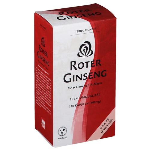 Roter Ginseng 400 mg 8% von Terra Mundo Kapseln 120 St