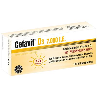 Cefavit D3 7.000 I.e. Filmtabletten 100 St Image