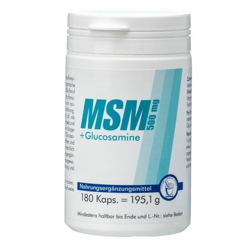 MSM 500 mg+Glucosamine Kapseln 180 St