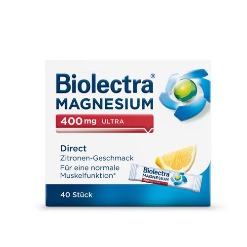 Biolectra Magnesium 400 mg ultra Direct Zitrone 40 St Pellets