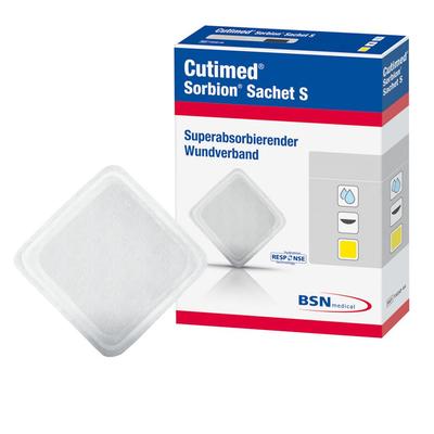 Cutimed Sorbion Sachet S Wundauflage 7,5x7,5 cm 12 St Pflaster Image