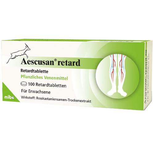 Aescusan retard Retardtabletten 100 St Retard-Tabletten