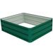 Costway 40 Inch x 32 Inch Patio Raised Garden Bed for Vegetable Flower Planting