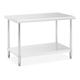 Royal Catering RCAT-120/70-NW Stainless Steel Table (120 x 70 cm, 115 kg Capacity)