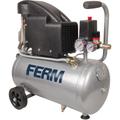 Ferm - Kompressor - 1100W - 24 Liter - max. 8 bar - Inkl. Universelle Schnellkupplung & 2 Manometer