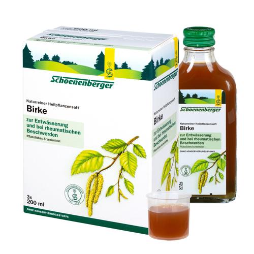 Birkensaft Schoenenberger Heilpflanzensäfte 3x200 ml Saft