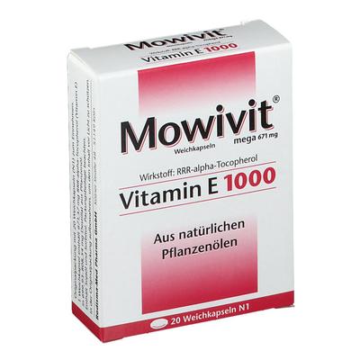 Mowivit Vitamin E 1000 Kapseln 20 St Image