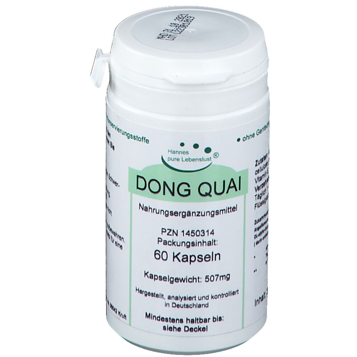 Dong Quai Vegi Kapseln 500 mg 60 St Image