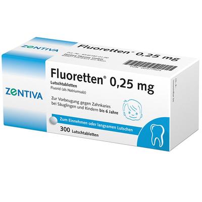 Fluoretten 0,25 mg Tabletten 300 St Image