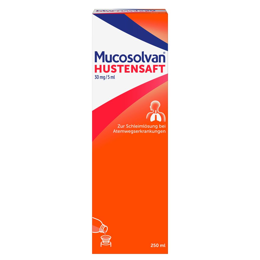 Mucosolvan Saft 30 mg/5 ml 250 Lösung zum Einnehmen Image