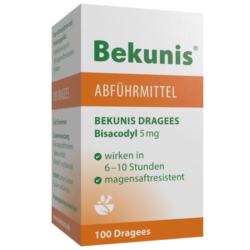 Bekunis Dragees Bisacodyl 5 mg magensaftres.Tabl. 100 St Tabletten magensaftresistent