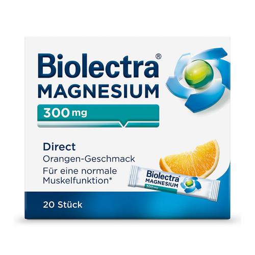 Biolectra Magnesium 300 mg Direct Orange Sticks 20 St Pellets