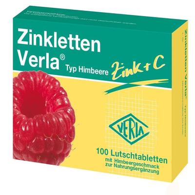 Zinkletten Verla Himbeere Lutschtabletten 100 St Image